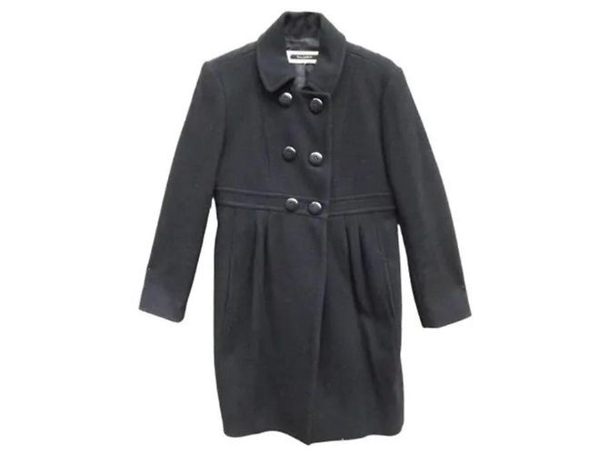 Tara Jarmon Wool Coat Black Size 38