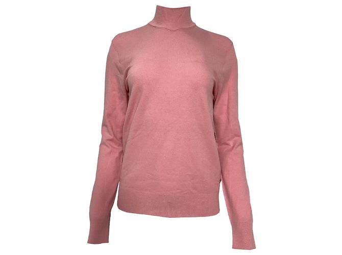 Autre Marque  The Frankie Shop Turtleneck Sweater in Pink Cotton Brown