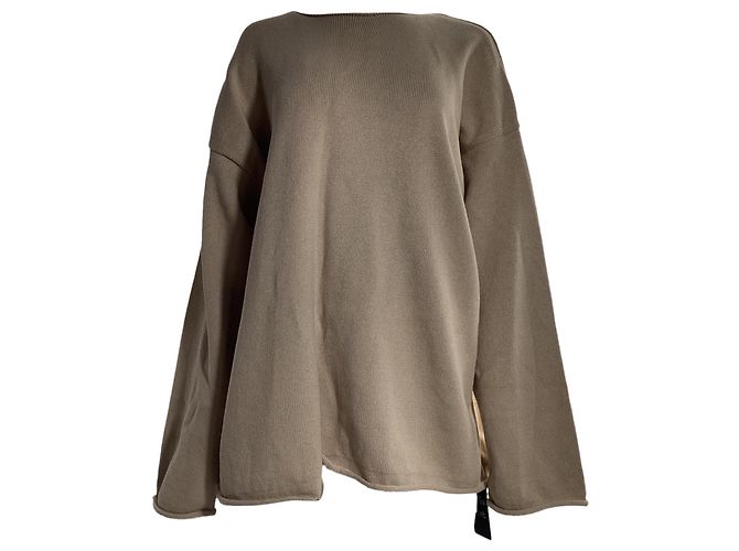 The row Der oversized Pullover Row aus brauner Baumwolle Rot 