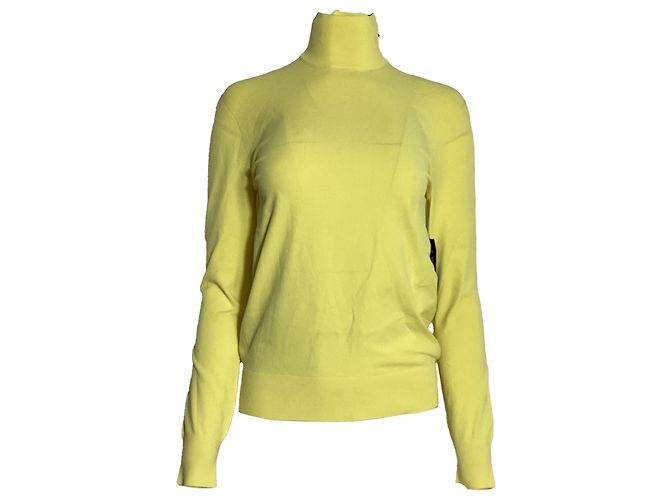 Bottega Veneta Rollkragenpullover aus gelber Viskose