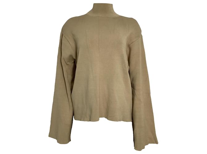 Autre Marque The Frankie Shop Hama Turtleneck Sweater in Brown Rayon Red Cellulose fibre  ref.2028392