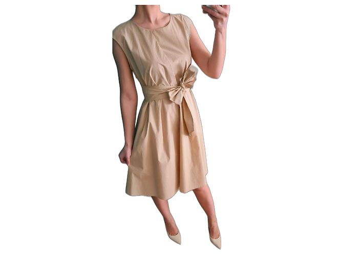 Vestido de algodão Woolrich Bege