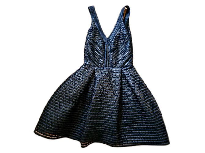 Maje Kleid Dunkelblau aus Polyester