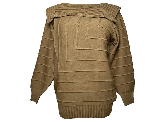 Dior J'Adior Strickwaren aus Khaki-Wolle