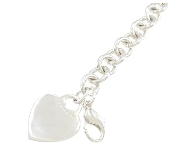 Tiffany & Co Pulseira com etiqueta Tiffany Heart Prata  ref.2030210