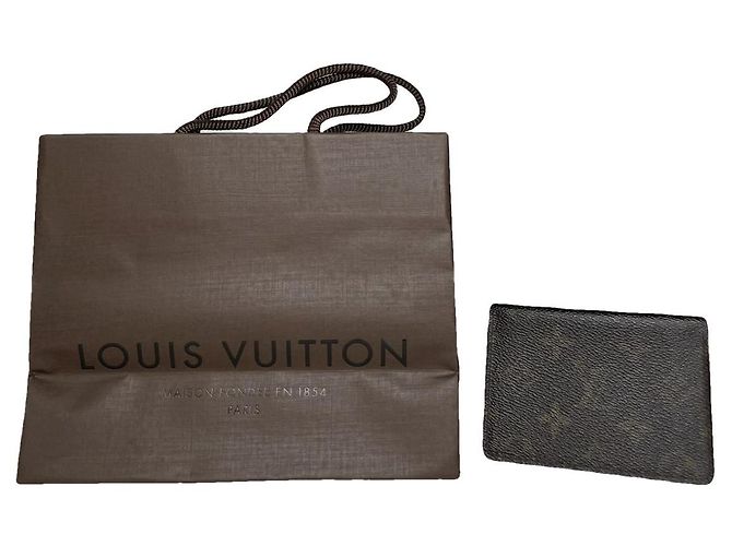 Bolsa de couro marrom Louis Vuitton