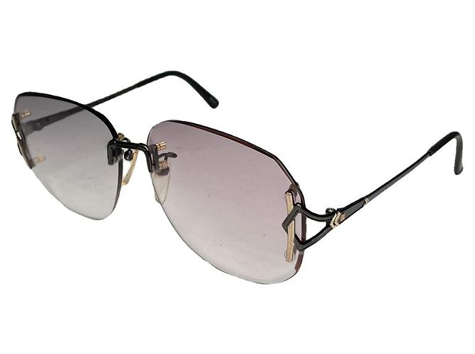 Balenciaga Purple Metal Sunglasses