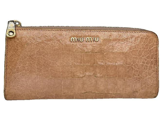 Miu Miu rosa Leder Geldbörse Pink