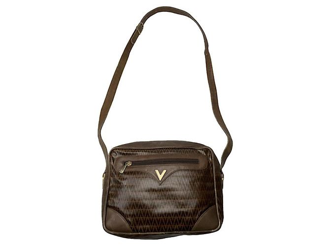 Autre Marque Bolsa de couro marrom MARIO VALENTINO