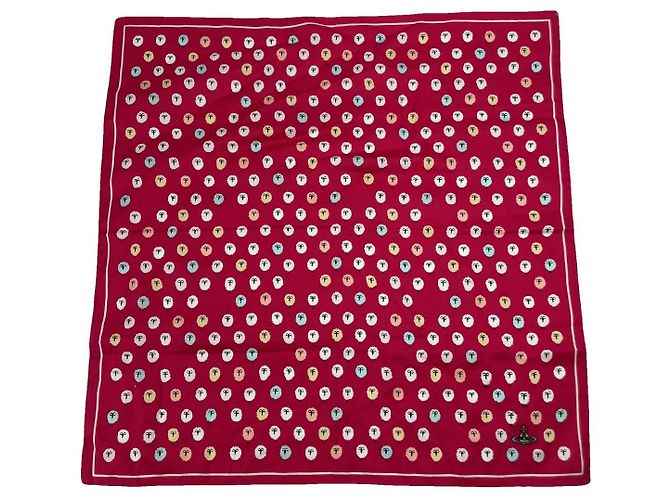 Sciarpa di seta rossa Vivienne Westwood Rosso