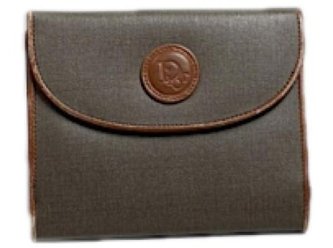 Dior 30 Montaigne Grey Leather Wallet