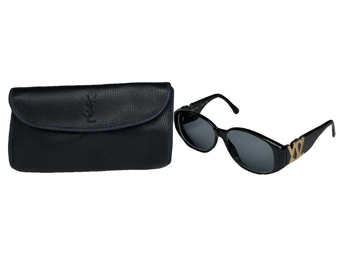 Gafas de sol de plástico negro Saint Laurent