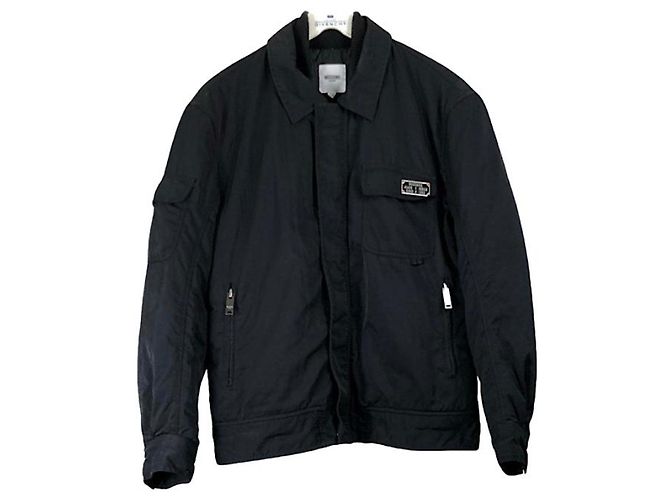 Moschino schwarze Polyesterjacke