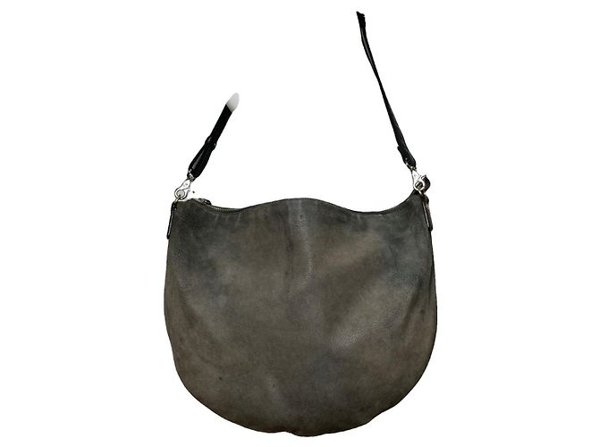 Bolsa de mão de couro marrom Gucci Amalfi