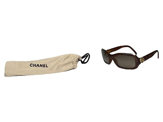 Timeless Chanel Brown Plastic Sunglasses