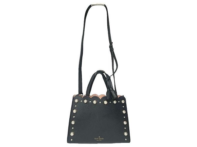 Bolsa de couro preta Kate Spade Preto