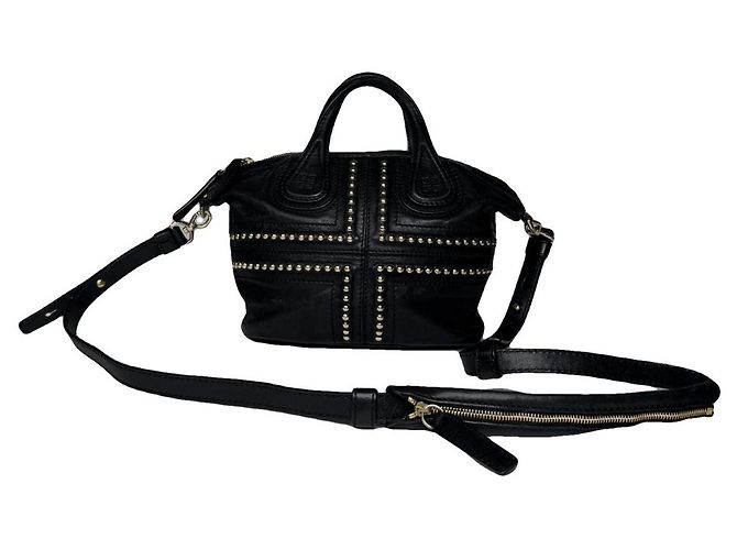 Givenchy Nightingale schwarze Lederhandtasche