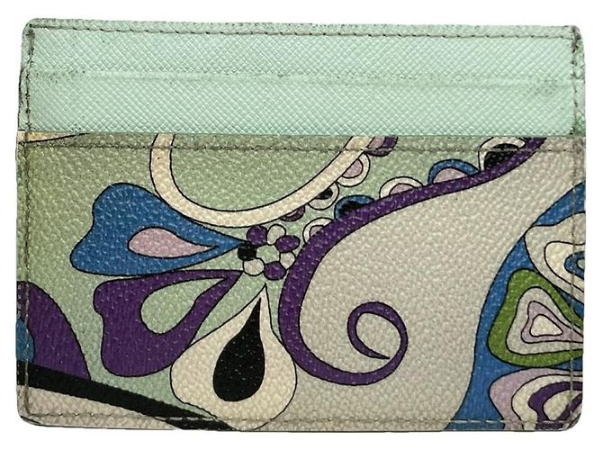Emilio Pucci mehrfarbige Lederhandtasche Mehrfarben
