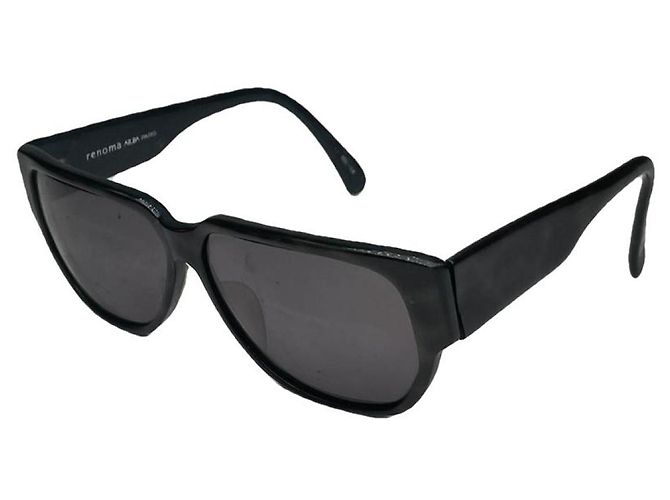 Autre Marque Stefanie Renoma Black Plastic Sunglasses
