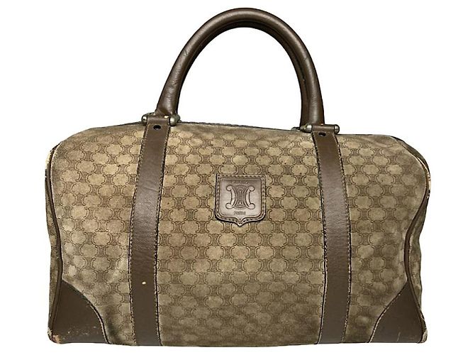 Céline Bolsa de couro marrom Celine