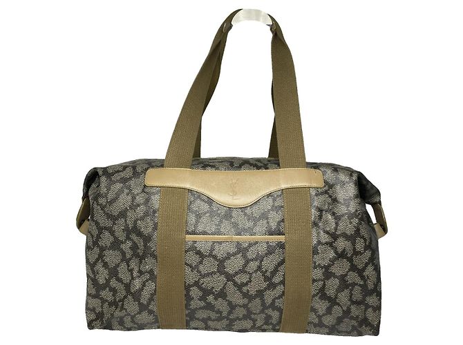 Bolsa de couro cinza Saint Laurent