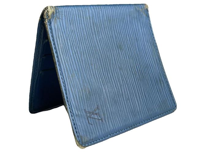 Louis Vuitton New Wave blaue Lederhandtasche