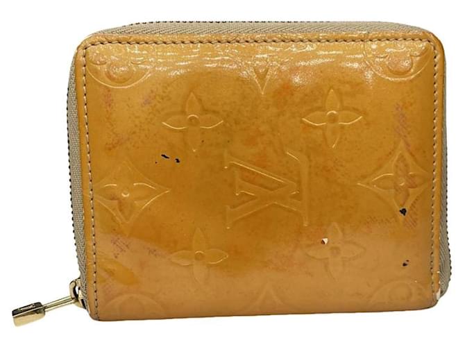 Louis Vuitton Zippy Yellow Leather Wallet  ref.2030649
