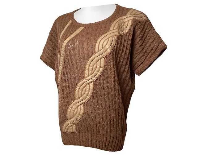 Dior J'Adior8 Brown Wool Top