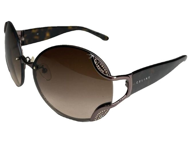 Céline Celine Black Plastic Sunglasses