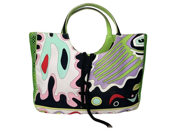 Emilio Pucci Multicolour Cotton Handbag Multiple colors