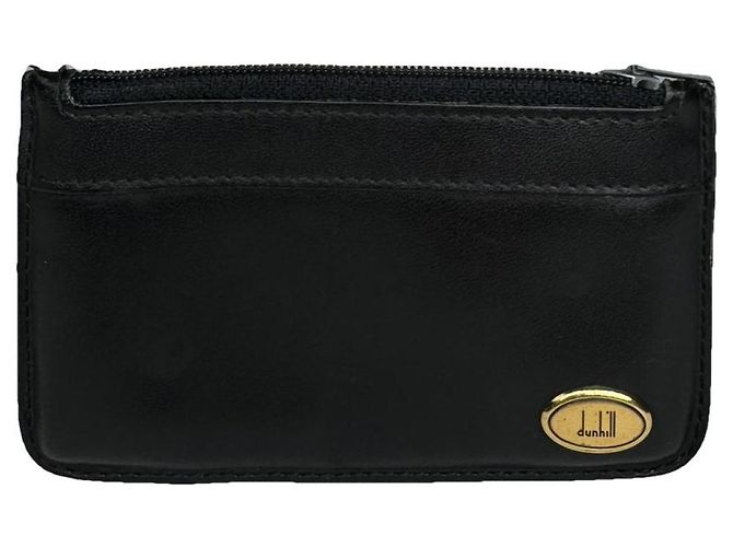 Alfred Dunhill Bolsa de couro preto DUNHILL