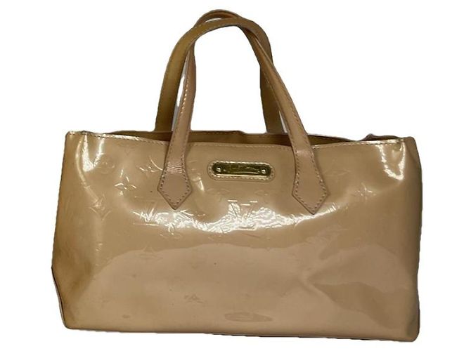 Louis Vuitton Sherwood Beiger Lederhandtasche