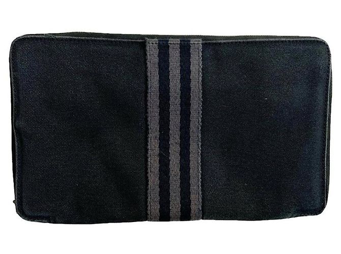 Clutch in cotone nero Hermès