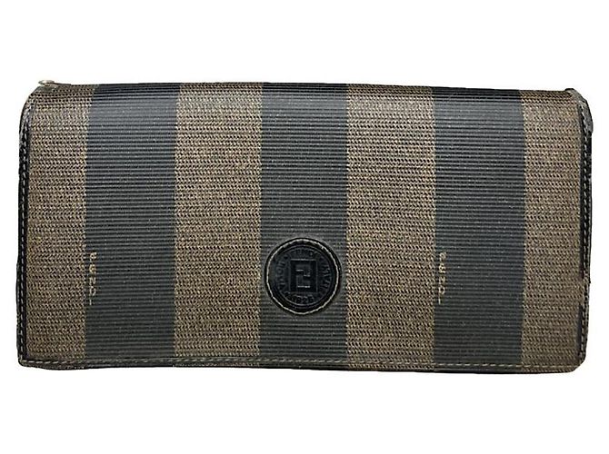 Fendi Baguette Black Leather Wallet