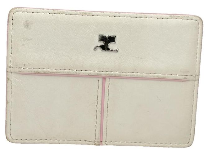 Courreges Sac en cuir blanc Courrèges