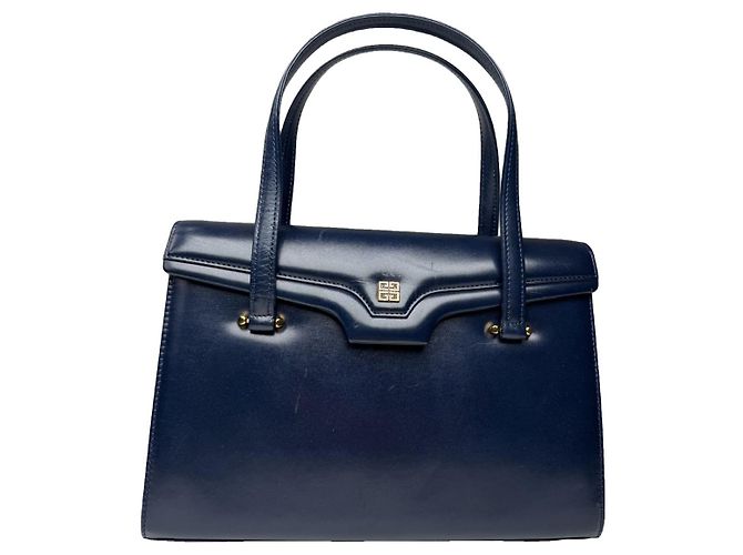 Givenchy 4G Navy Leather Handbag Navy blue
