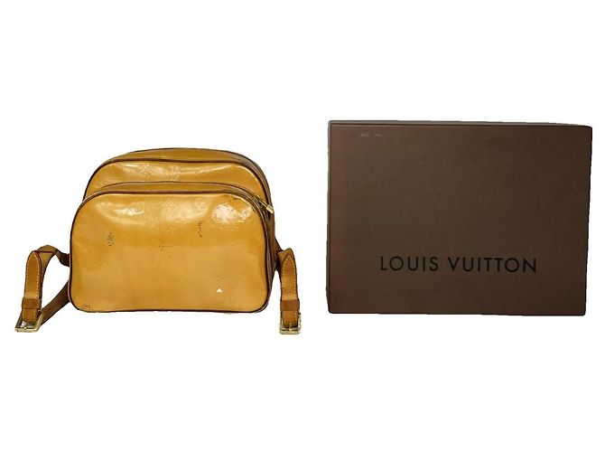 Mochila de couro laranja Louis Vuitton