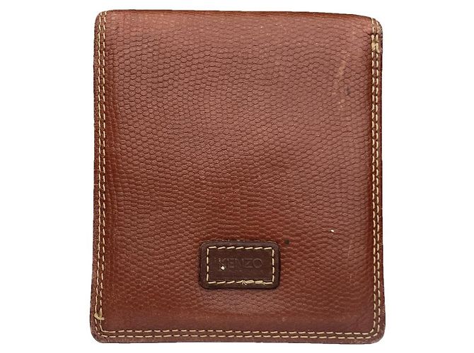 Bolsa de couro marrom Kenzo