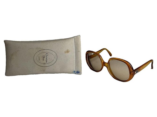 Gafas de sol de plástico naranja Dior