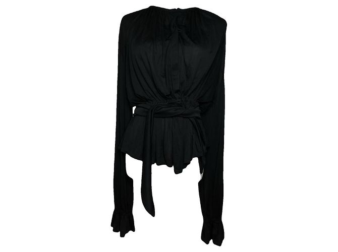 Schwarzer Polyamid-Trenchcoat von Isabel Marant