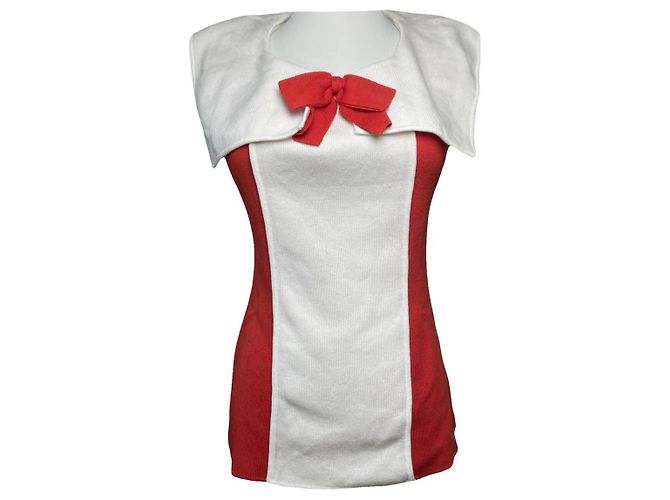 Top in cotone rosso Dior