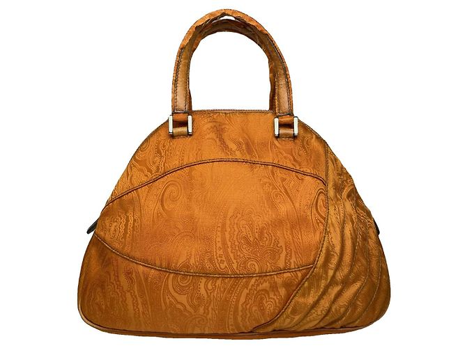 Bolsa de algodão laranja Etro