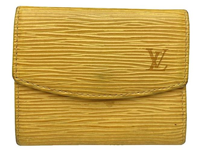 Bolsa de couro amarelo Louis Vuitton