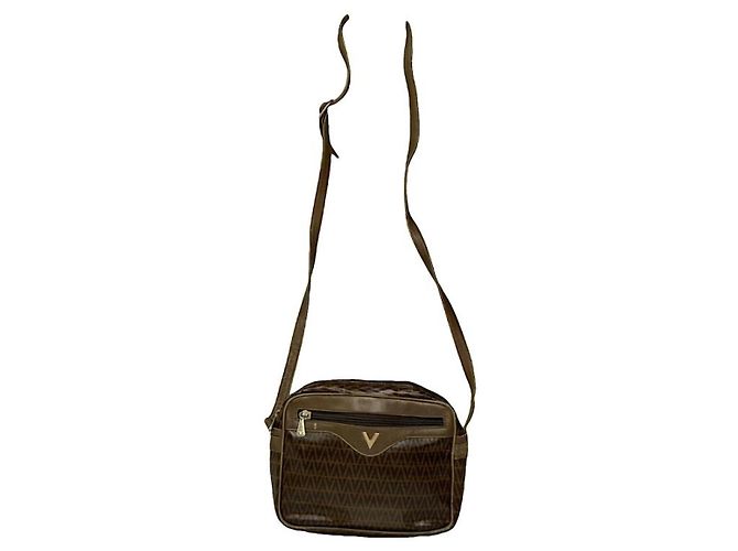 Autre Marque Bolsa de couro marrom MARIO VALENTINO