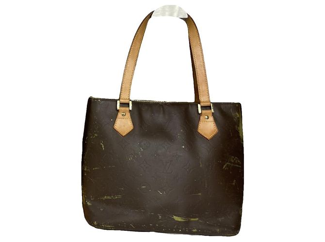 Bolsa de mão de couro marrom Vivian da Louis Vuitton