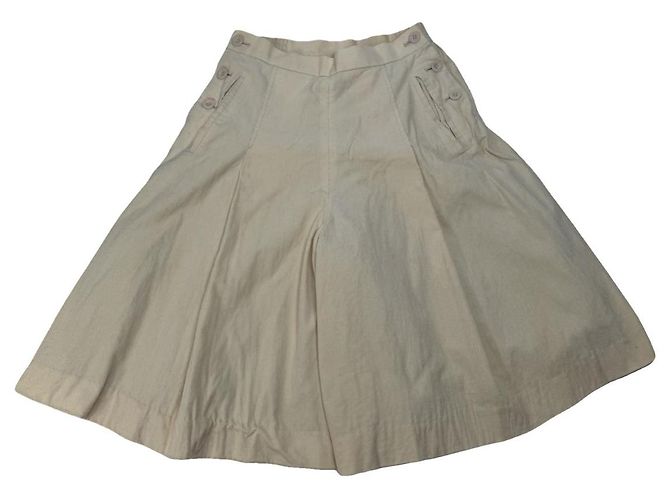 Falda de algodón beige de Dior 
