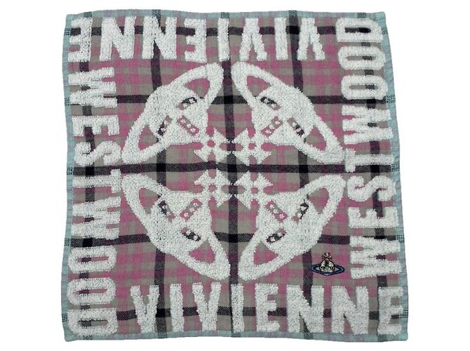 Bufanda de seda rosa Vivienne Westwood