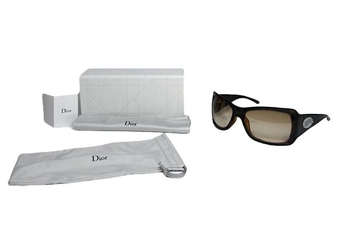 Occhiali da sole in plastica nera Dior Nero