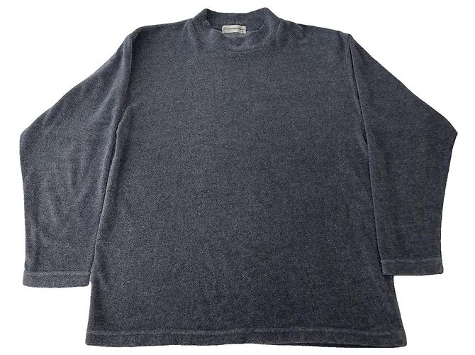 Courreges Pull en coton bleu Courrèges