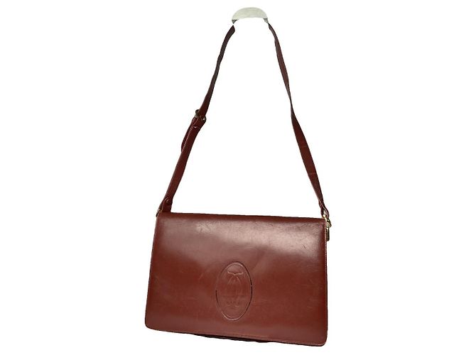 Cartier Bordeaux Lederhandtasche